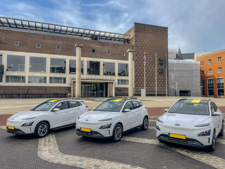 Aflevering volledig elektrische Hyundai Kona's Provincie Gelderland